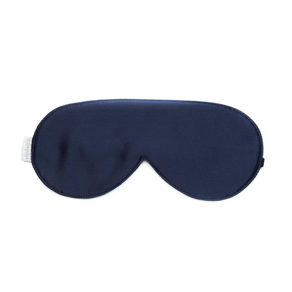 elizabethW Navy Silk Sleep Mask